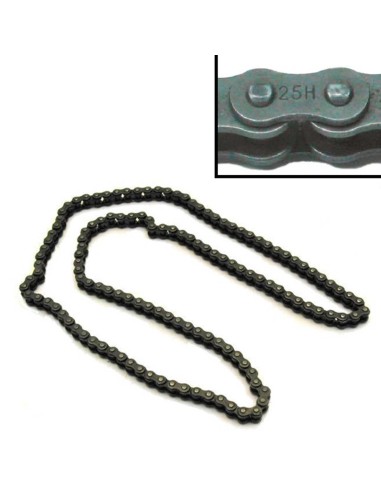 Cadena miniMoto H25 144 pasos  Larga  2T