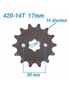 Piñon Salida 420-14T 17mm