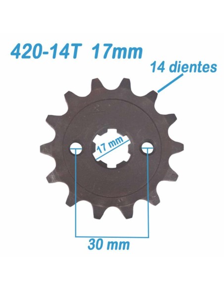 Piñon Salida 420-14T 17mm