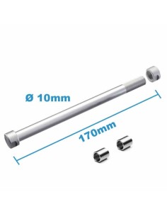 Eje rueda trasera 170x10mm