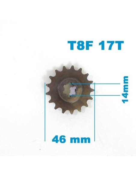 Piñon de Salida 17T 14mm T8F